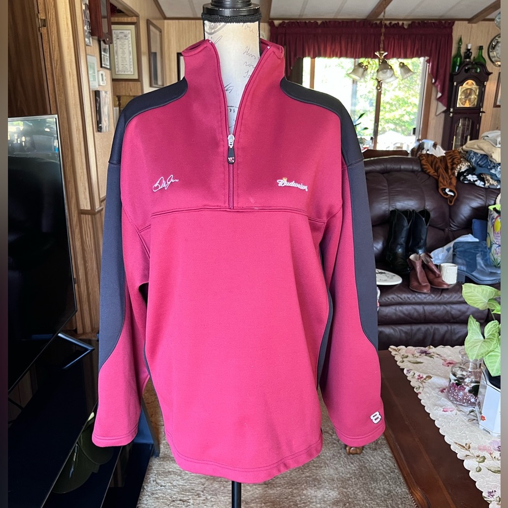 DALE EARNHARDT JR
BUDWEISER PULLOVER ZIP SWEATSHIRT by
CHASE AUTHENTICS
